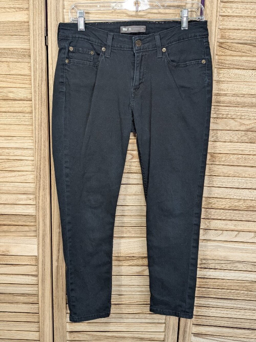 Levi's Classic Black Silver Tag Slim Jeans Size W31